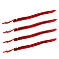 25cm Aluminum Tent Stakes Red Spiral Ground Pegs Lightweight Camping Anchors for Hiking, Climbing, Tents & Outdoor Shelters